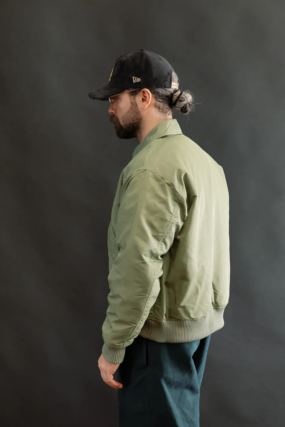 CWU Aviator Satin Flight Jacket - Sage - Image 12