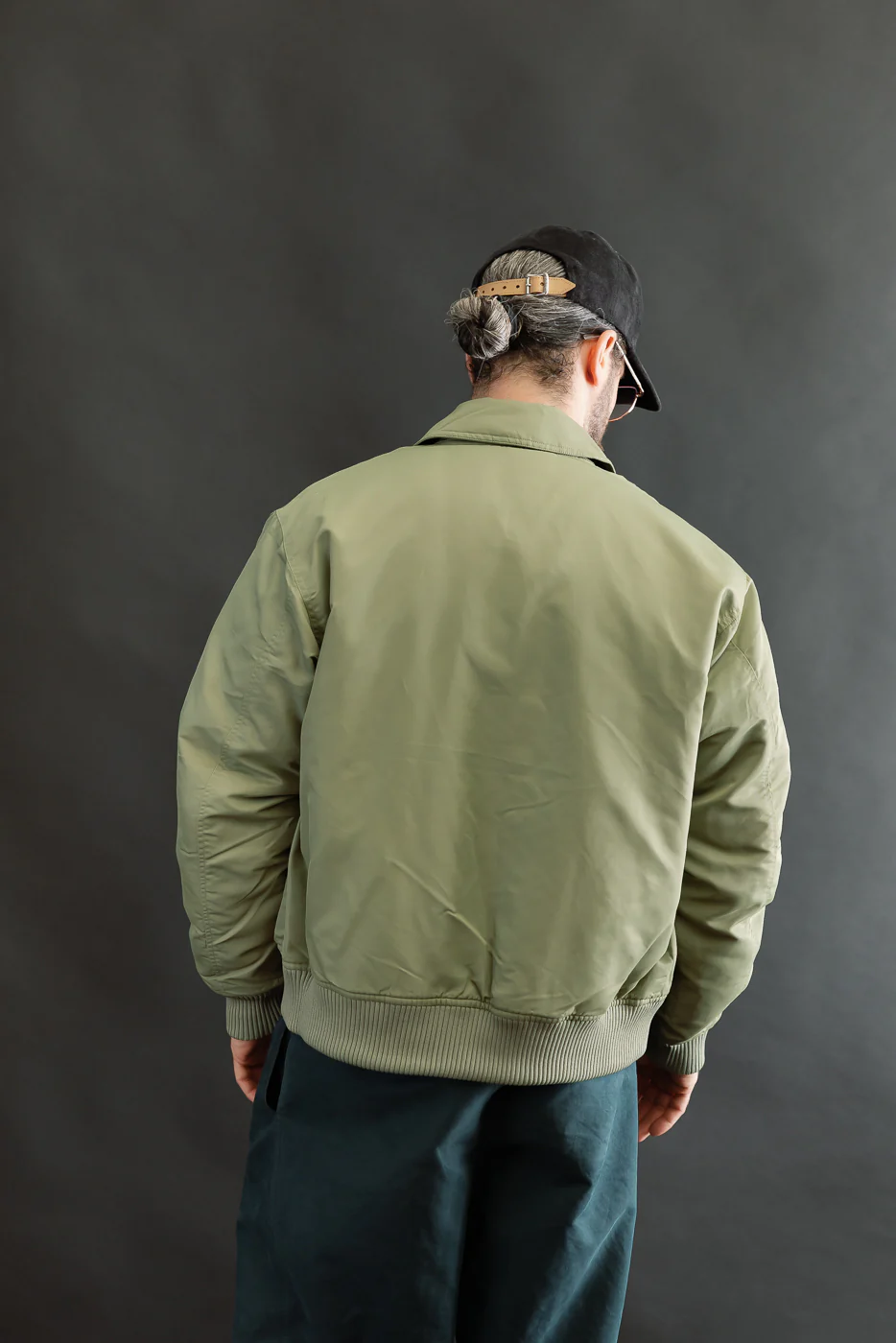 CWU Aviator Satin Flight Jacket - Sage - Image 13