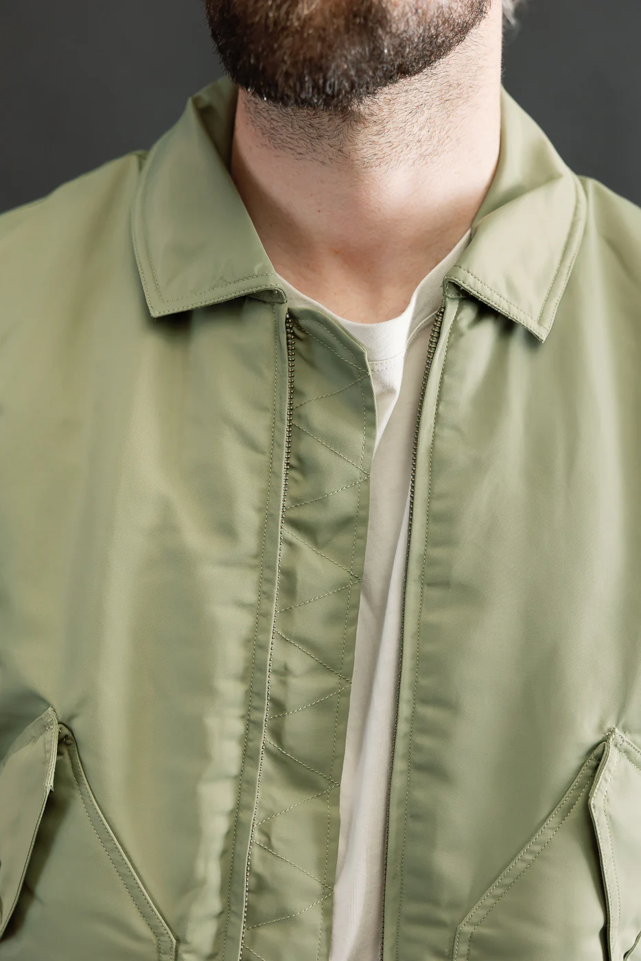 CWU Aviator Satin Flight Jacket - Sage - Image 18