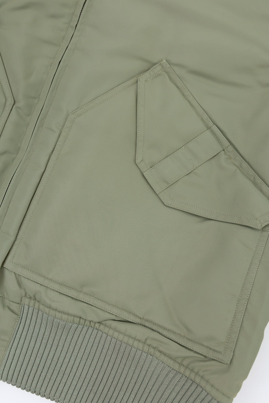 CWU Aviator Satin Flight Jacket - Sage - Image 3