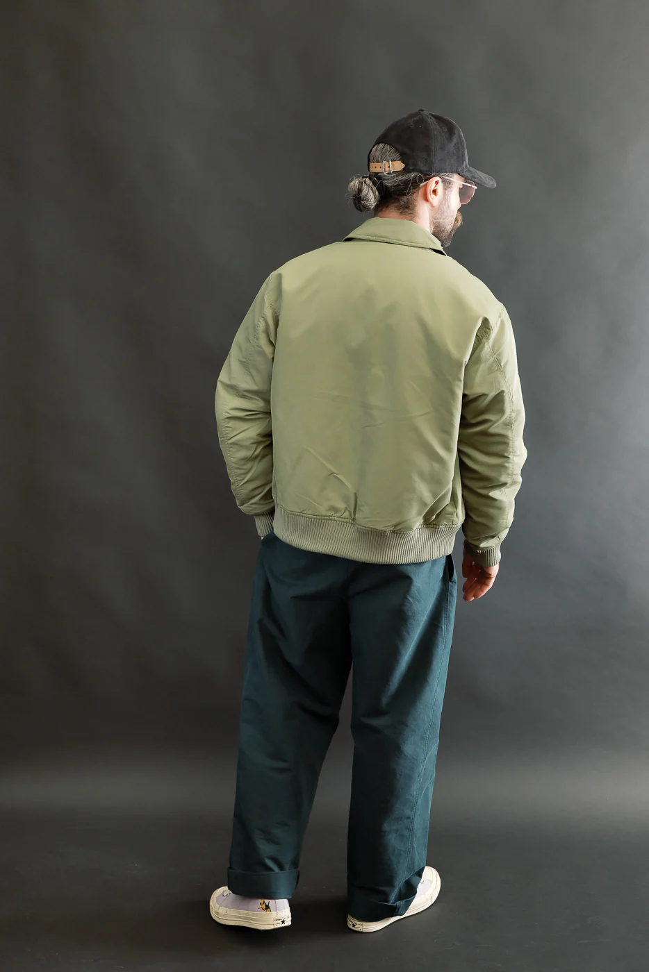 CWU Aviator Satin Flight Jacket - Sage - Image 9