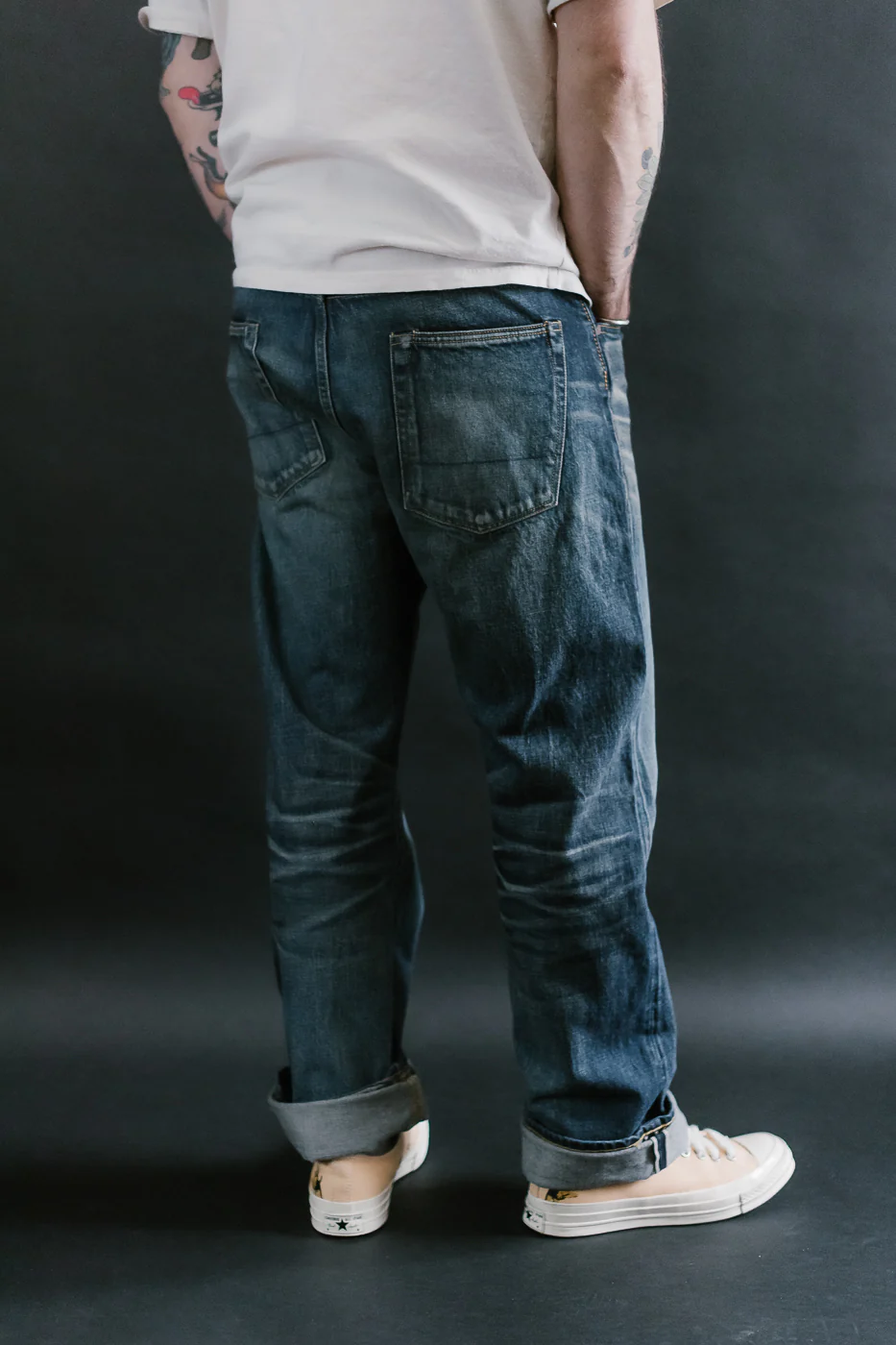 D1890US - 13oz Used-Wash Indigo Selvedge Denim - Loose Straight - Image 12