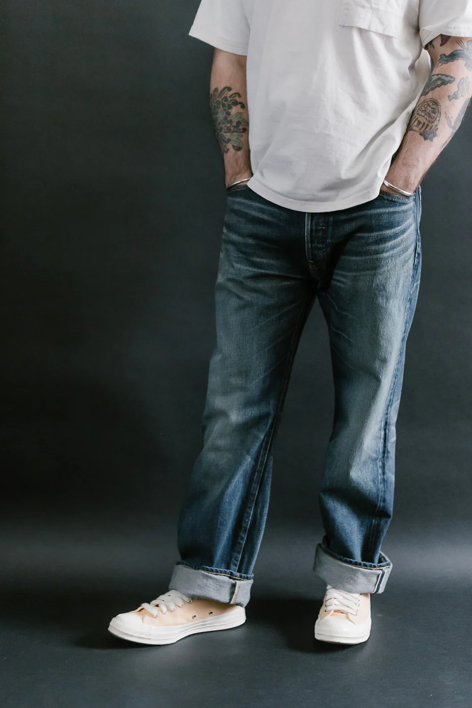 D1890US - 13oz Used-Wash Indigo Selvedge Denim - Loose Straight - Image 15