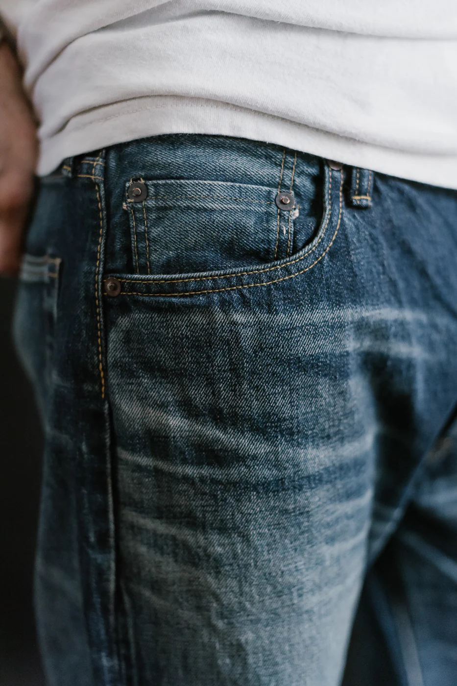 D1890US - 13oz Used-Wash Indigo Selvedge Denim - Loose Straight - Image 20