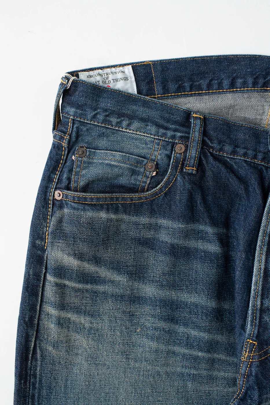 D1890US - 13oz Used-Wash Indigo Selvedge Denim - Loose Straight - Image 3