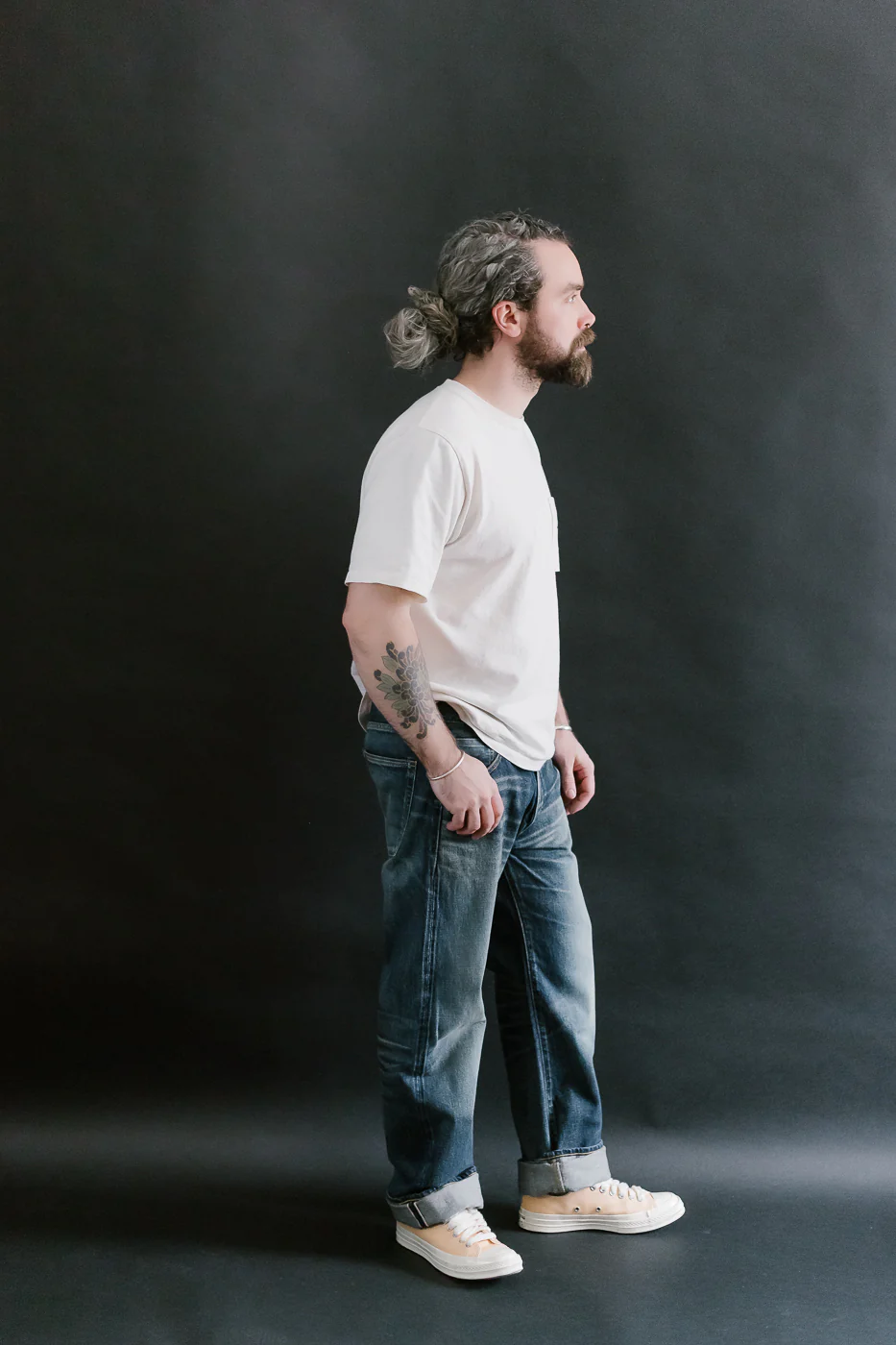 D1890US - 13oz Used-Wash Indigo Selvedge Denim - Loose Straight - Image 8