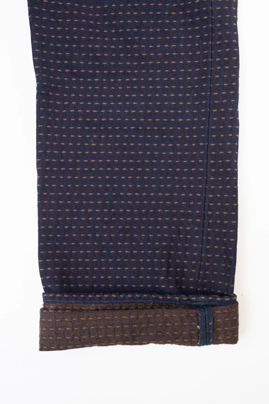 D1897RS - 15.5oz "Kakishibu Sashiko" Indigo Jacquard Denim - Dant Exclusive Regular Straight - Image 5