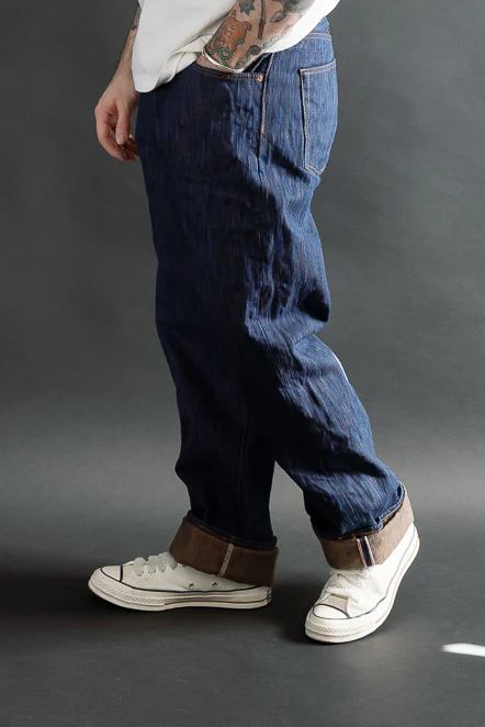 D1905S - 15oz "Awa Sho-ai Kakishibu" Natural Indigo x Kakishibu Selvedge Jeans - Regular Straight - Image 12