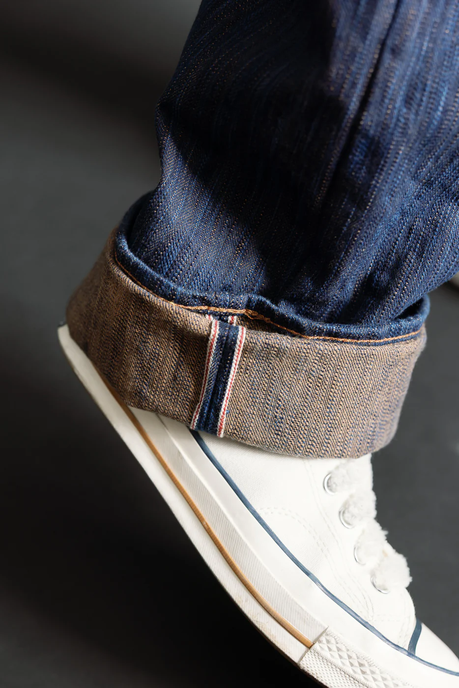 D1905S - 15oz "Awa Sho-ai Kakishibu" Natural Indigo x Kakishibu Selvedge Jeans - Regular Straight - Image 17