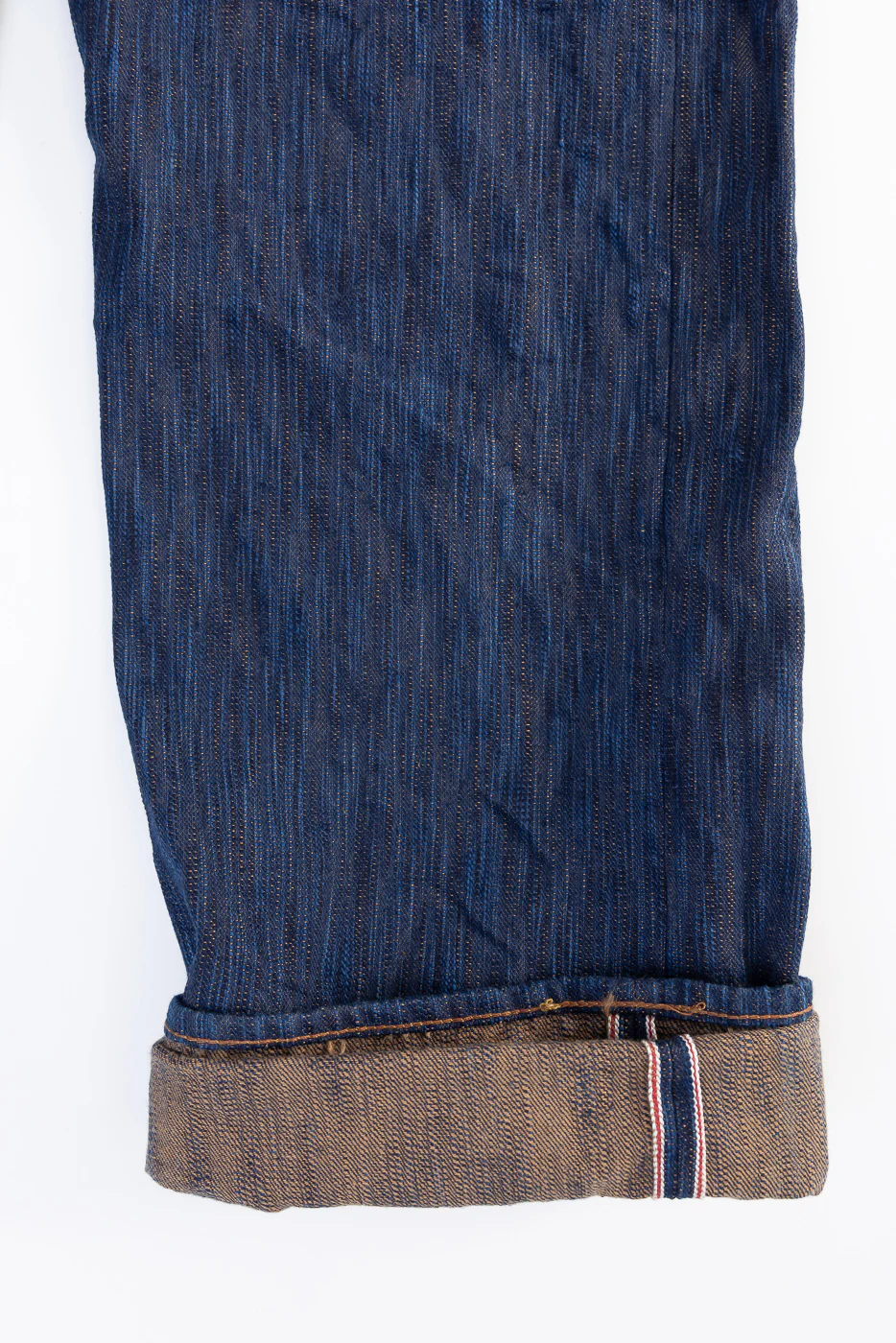 D1905S - 15oz "Awa Sho-ai Kakishibu" Natural Indigo x Kakishibu Selvedge Jeans - Regular Straight - Image 5