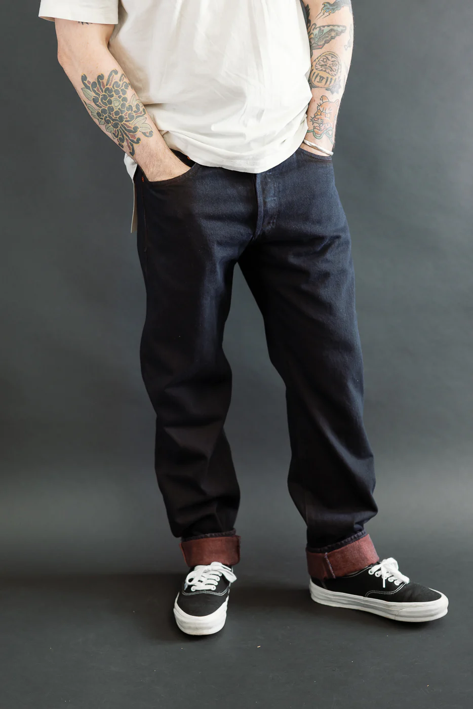 D1908S -  14oz "Bengala" Natural Dye Selvedge Denim - Relaxed Tapered Fit - Image 14