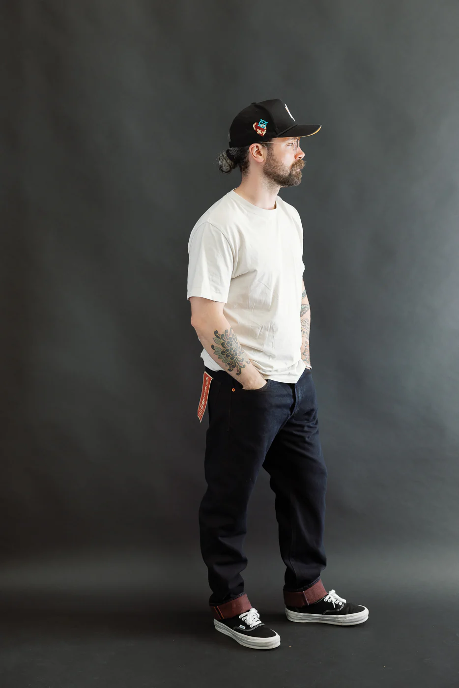 D1908S -  14oz "Bengala" Natural Dye Selvedge Denim - Relaxed Tapered Fit - Image 8