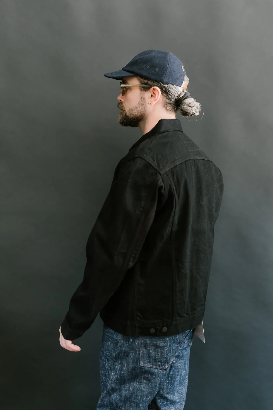 D4609 - 13.5oz "Kurozome" Overdyed Natural Indigo Selvedge - Jacket - Image 13