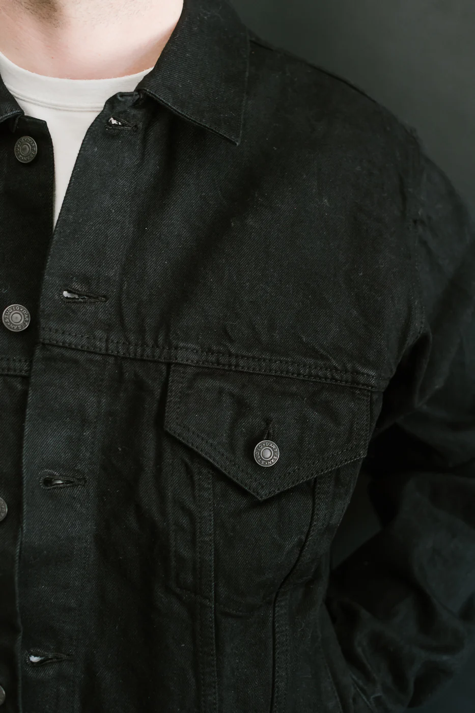 D4609 - 13.5oz "Kurozome" Overdyed Natural Indigo Selvedge - Jacket - Image 19
