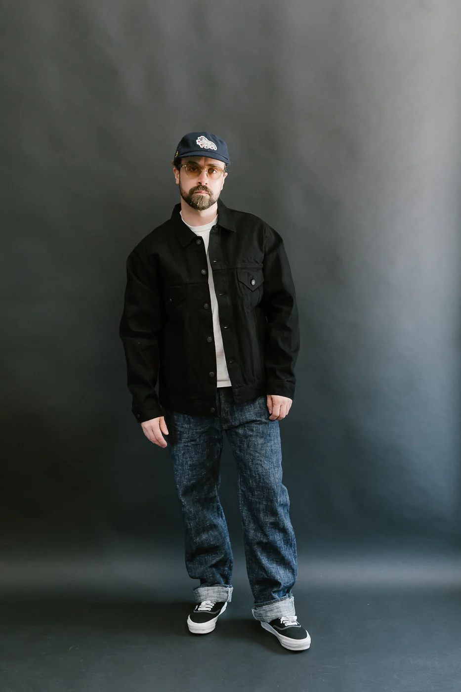 D4609 - 13.5oz "Kurozome" Overdyed Natural Indigo Selvedge - Jacket - Image 8