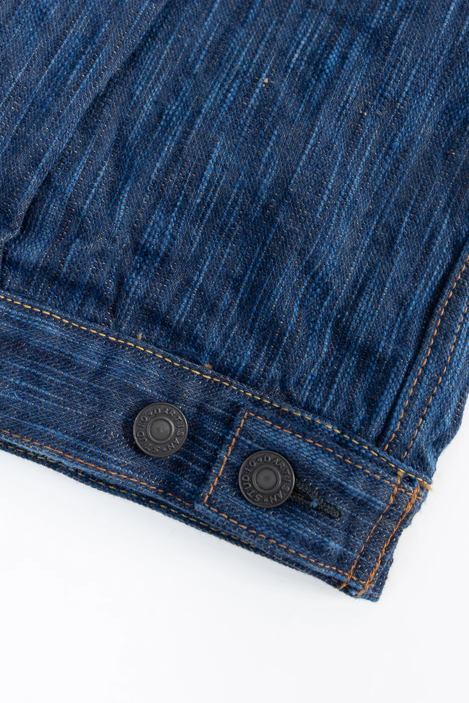 D4615 - 15oz "Awa Sho-Ai Kakishibu" Natural Indigo x Kakishibu Selvedge Jacket - Type II - Image 6
