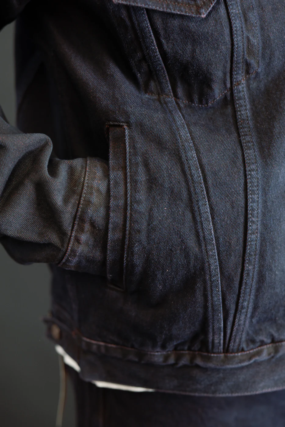 D4621 - 14oz "Bengala" Natural Dye Selvedge - Type III Jacket - Image 25