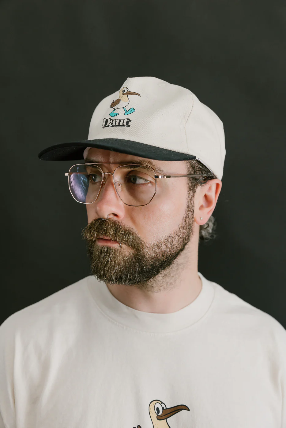Dant "Blue Footed Booby" Cap - Ecru x Black - Image 10