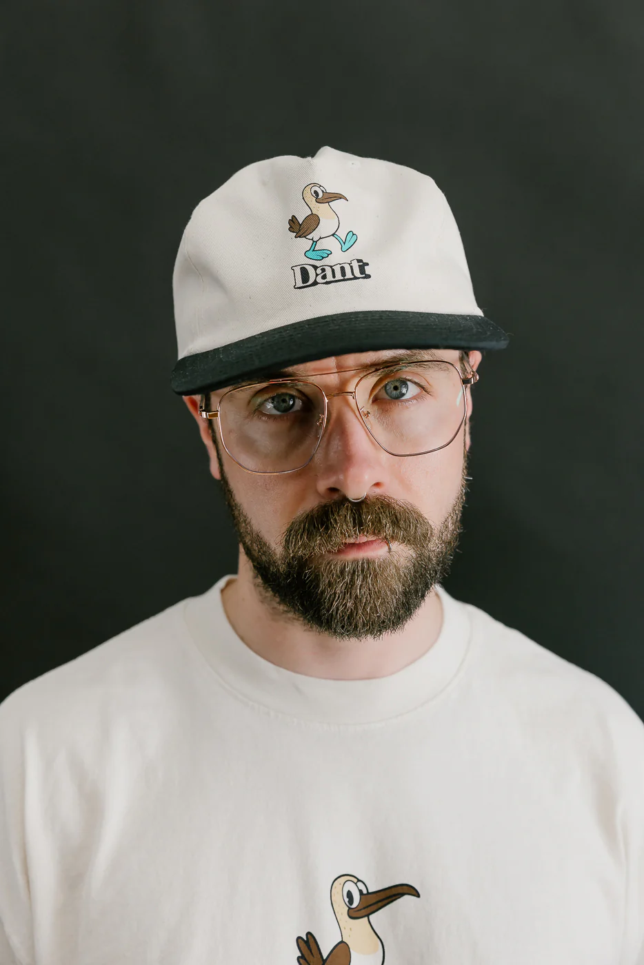 Dant "Blue Footed Booby" Cap - Ecru x Black - Image 11