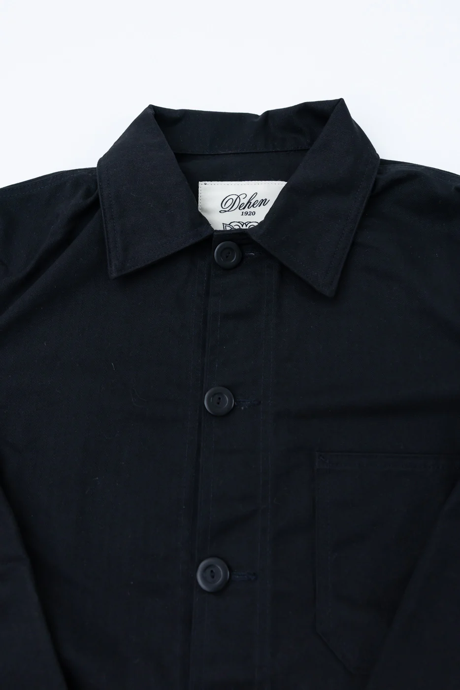 Dant Exclusive Dry Wax Woven Chore Coat - Black HB - Image 2