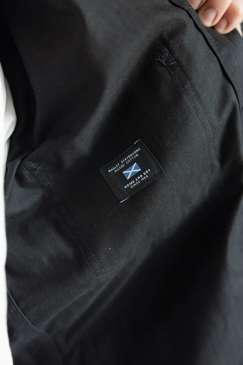 Dant Exclusive Dry Wax Woven Chore Coat - Black HB - Image 21