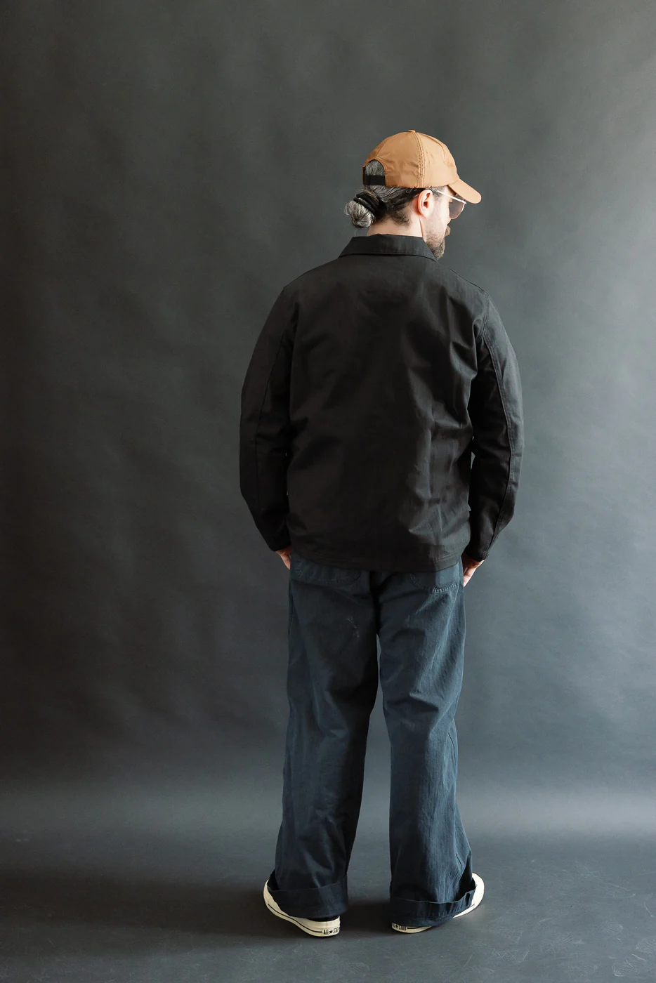 Dant Exclusive Dry Wax Woven Chore Coat - Black HB - Image 7