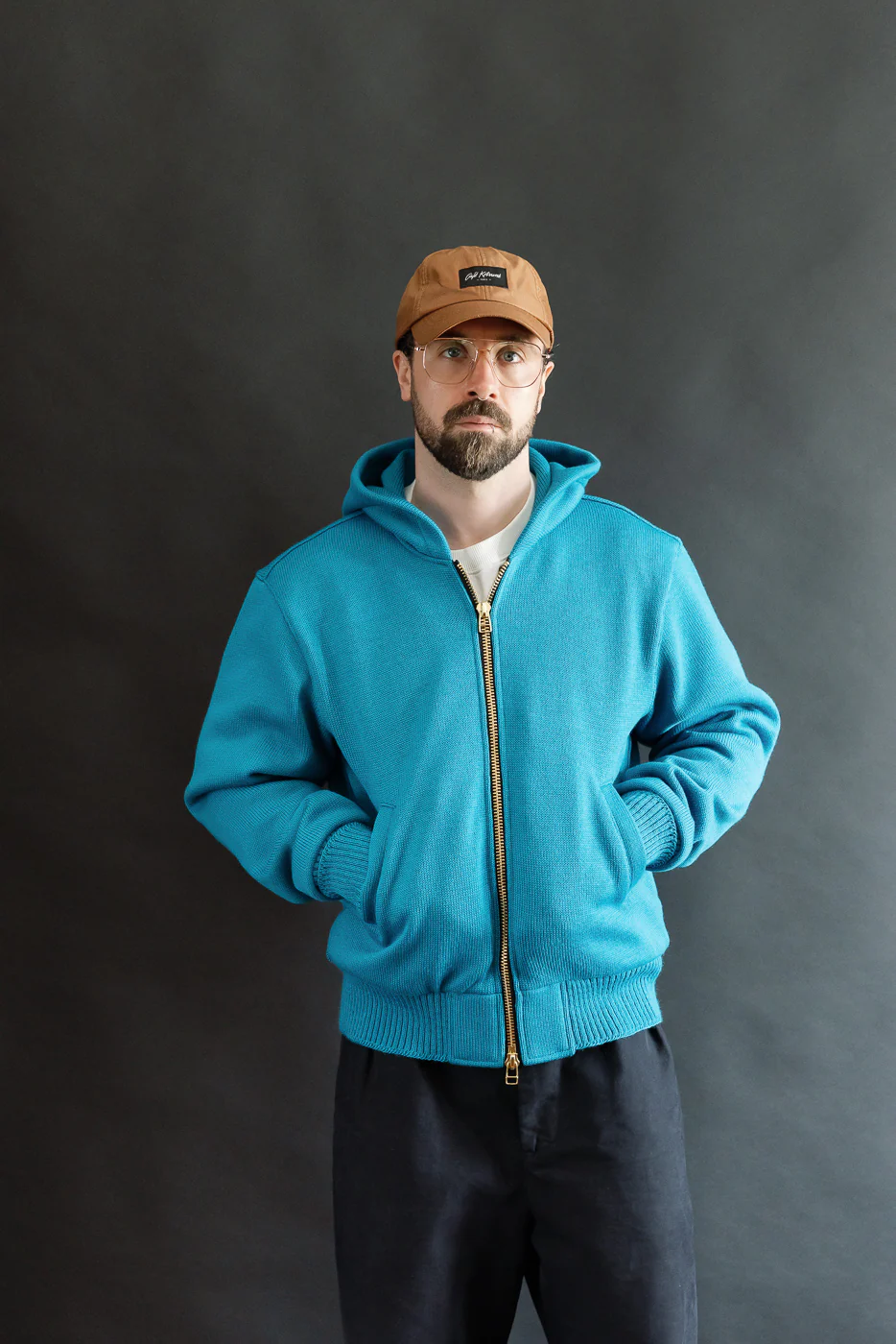 Dant Exclusive Full Zip Moto Hoodie - Aqua - Image 10