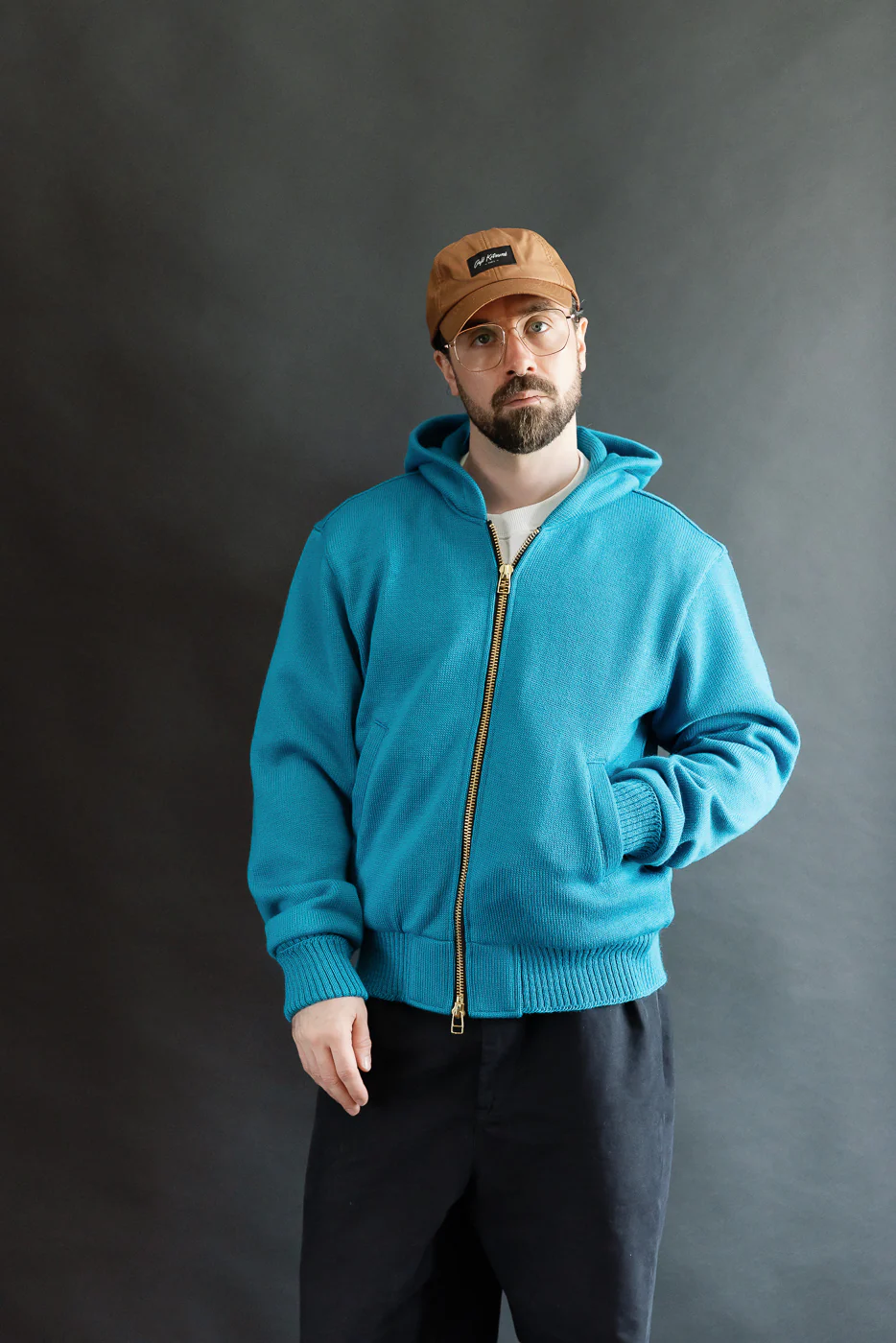 Dant Exclusive Full Zip Moto Hoodie - Aqua - Image 15
