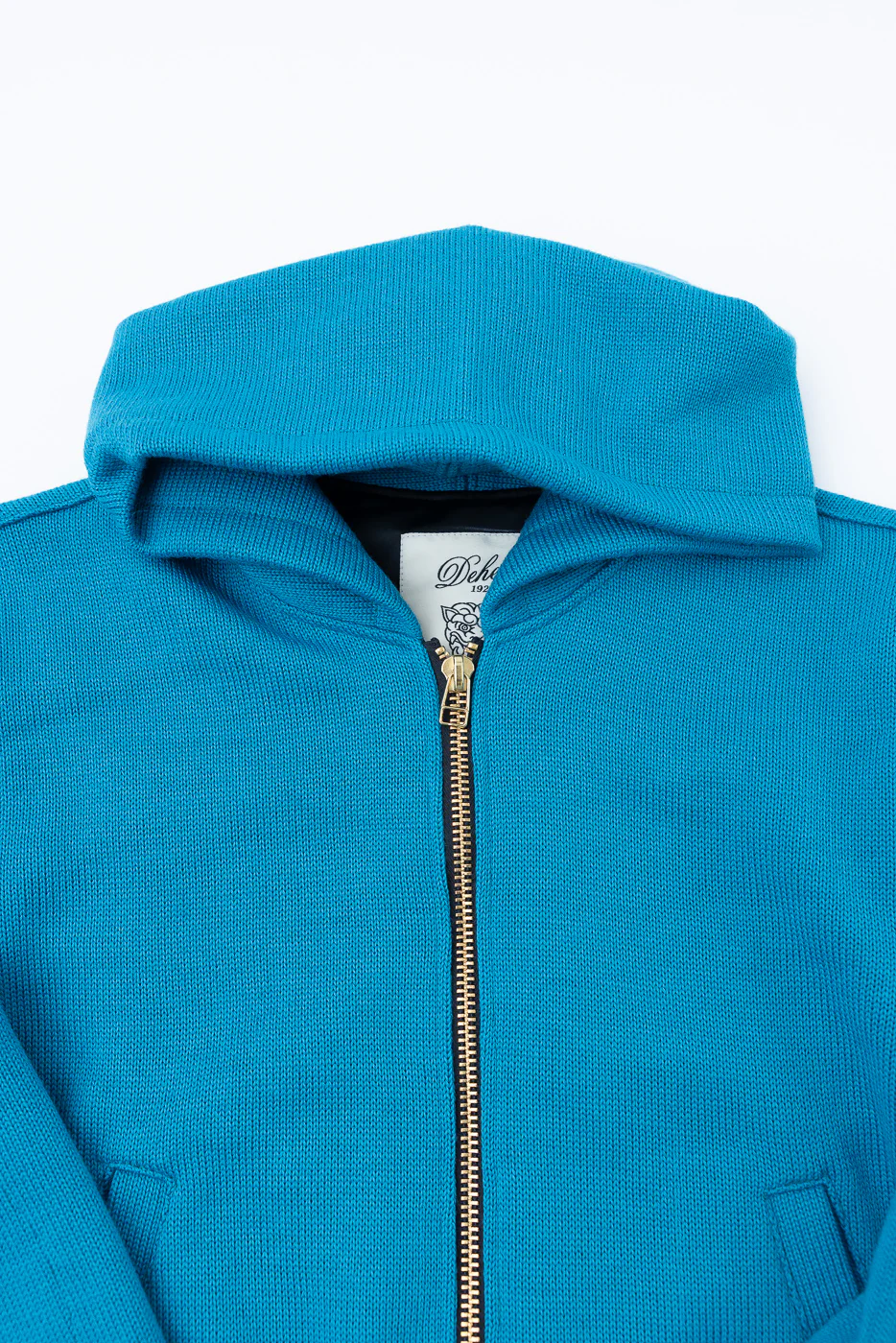 Dant Exclusive Full Zip Moto Hoodie - Aqua - Image 2