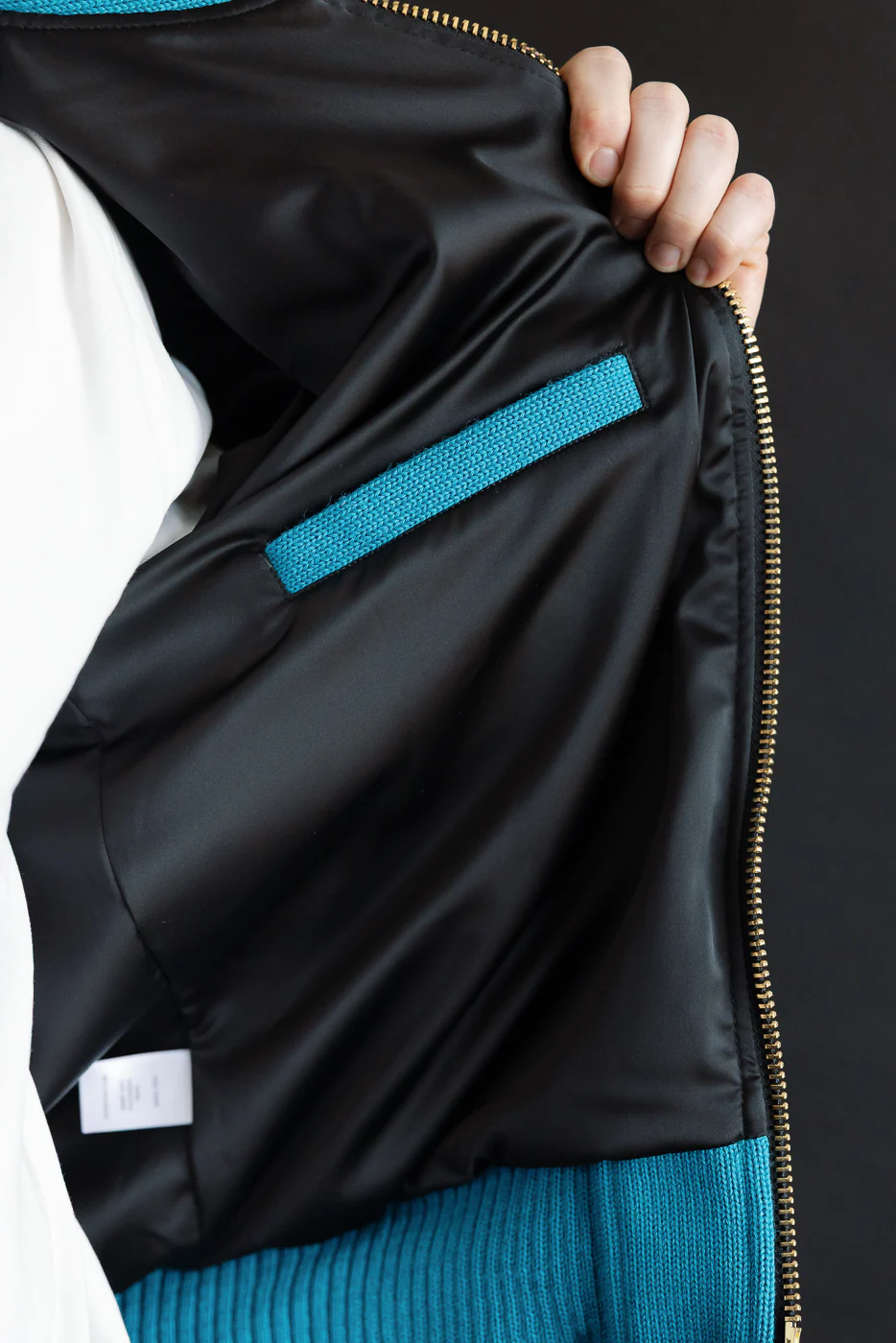 Dant Exclusive Full Zip Moto Hoodie - Aqua - Image 23