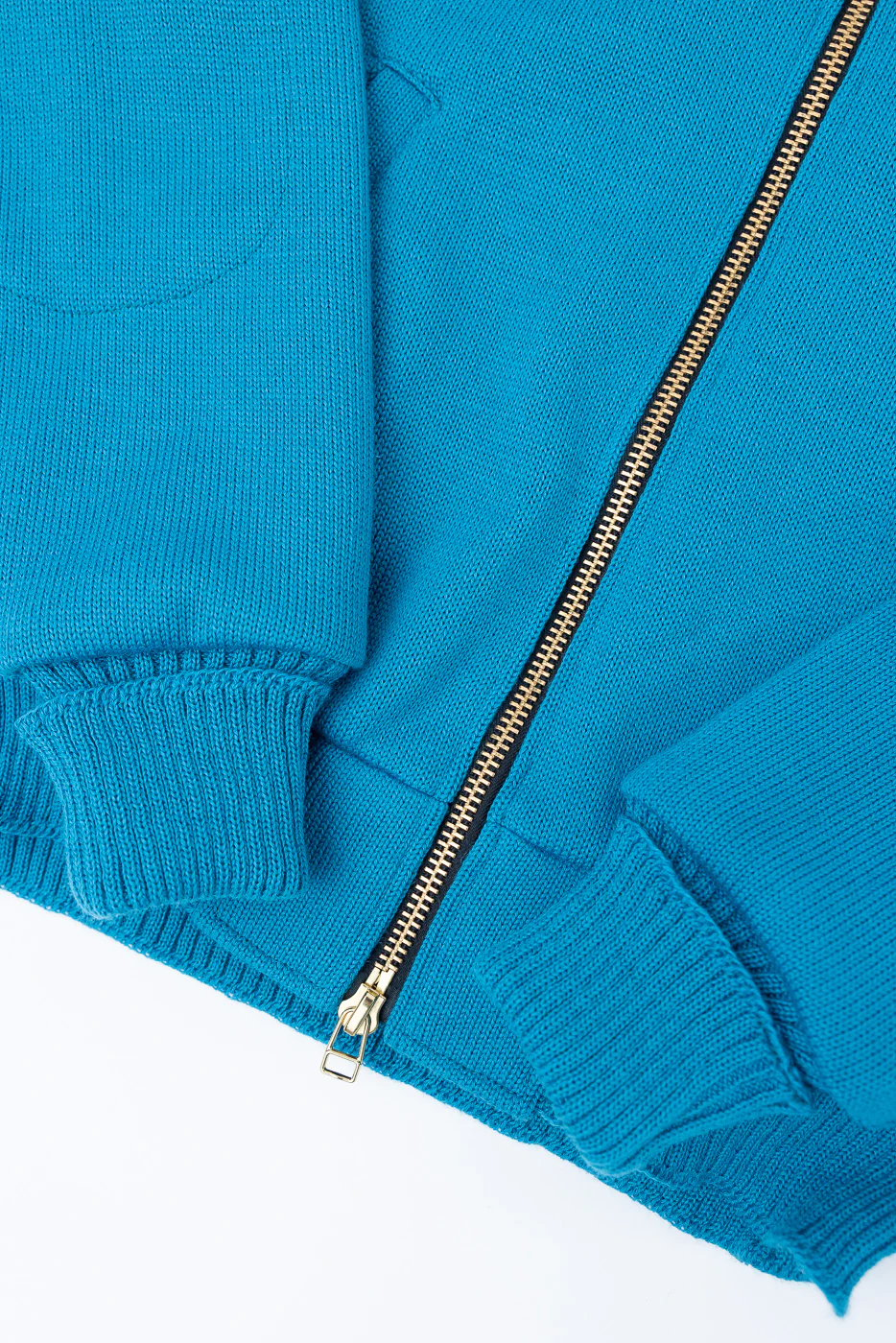 Dant Exclusive Full Zip Moto Hoodie - Aqua - Image 3