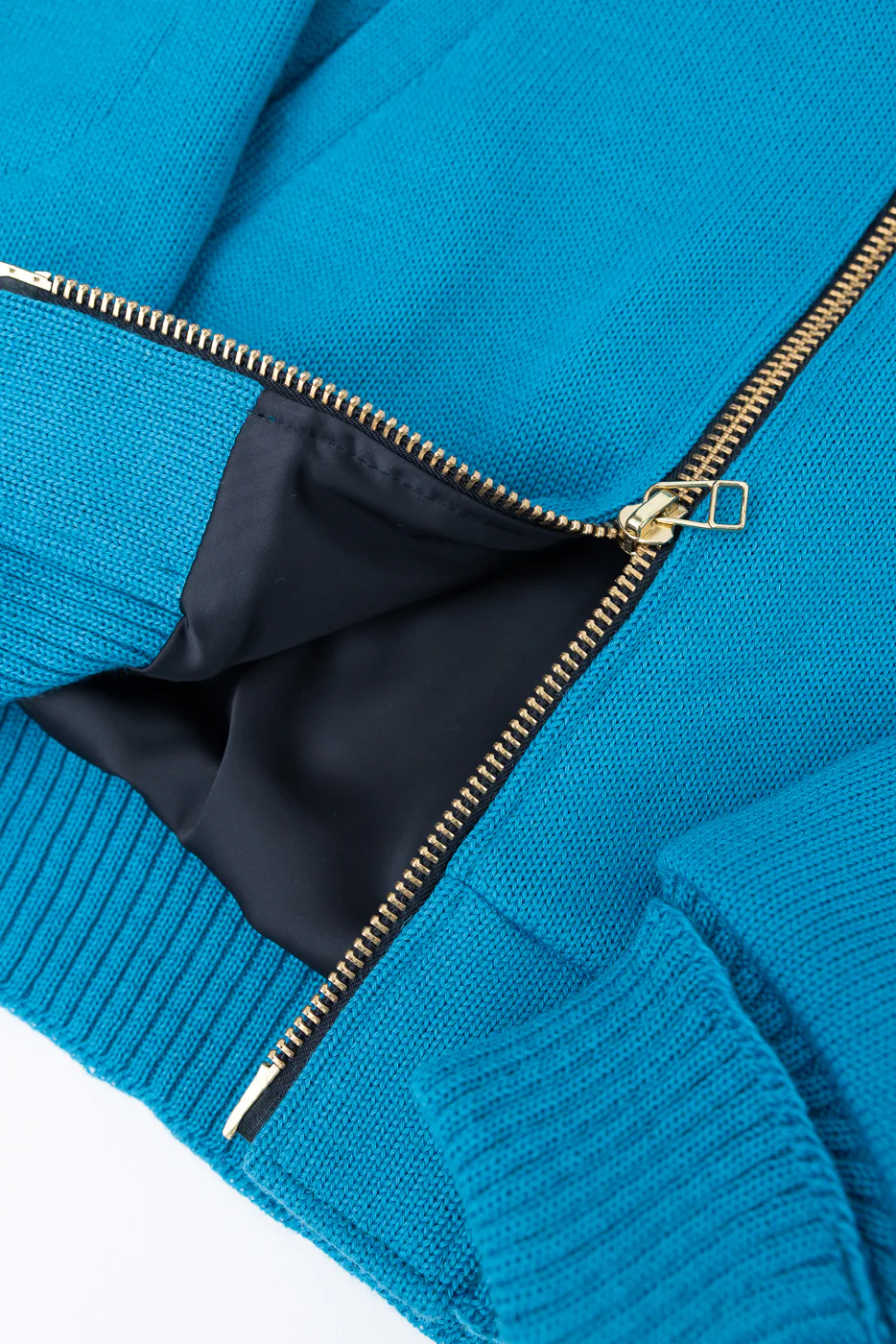 Dant Exclusive Full Zip Moto Hoodie - Aqua - Image 5