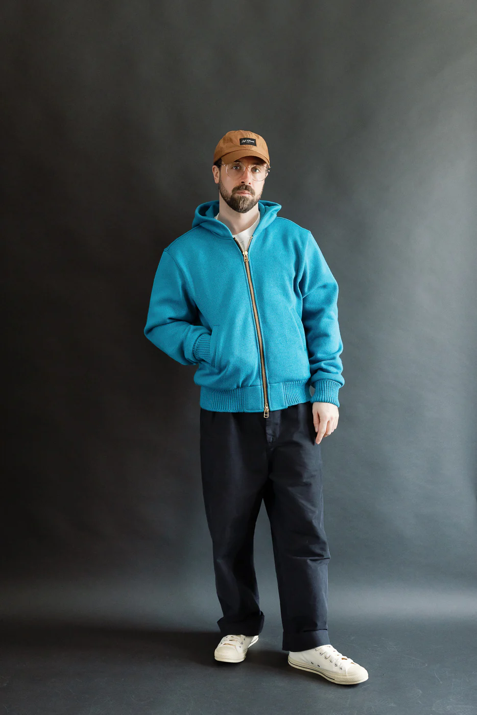 Dant Exclusive Full Zip Moto Hoodie - Aqua - Image 7