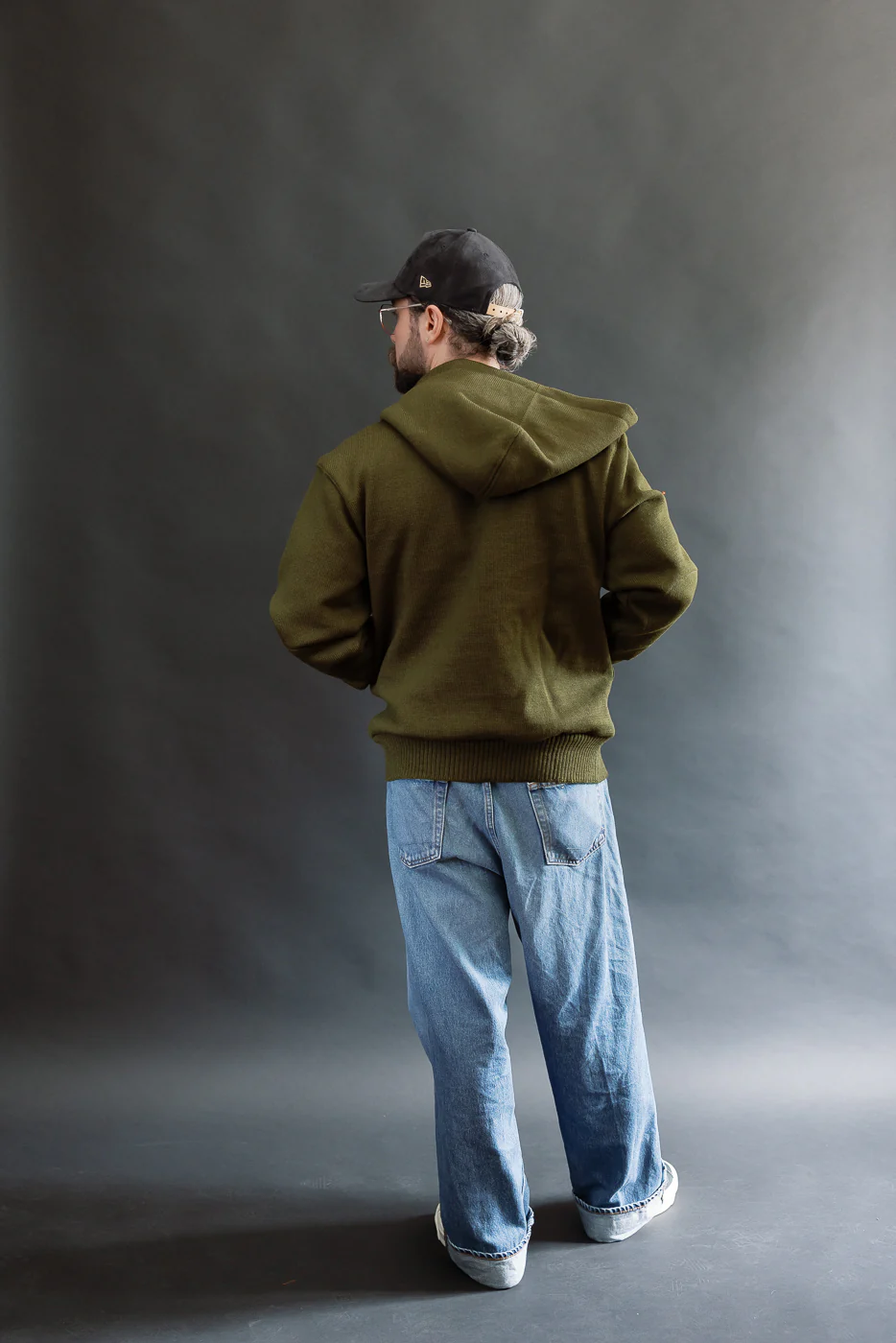 Dant Exclusive Full Zip Moto Hoodie - Loden - Image 10