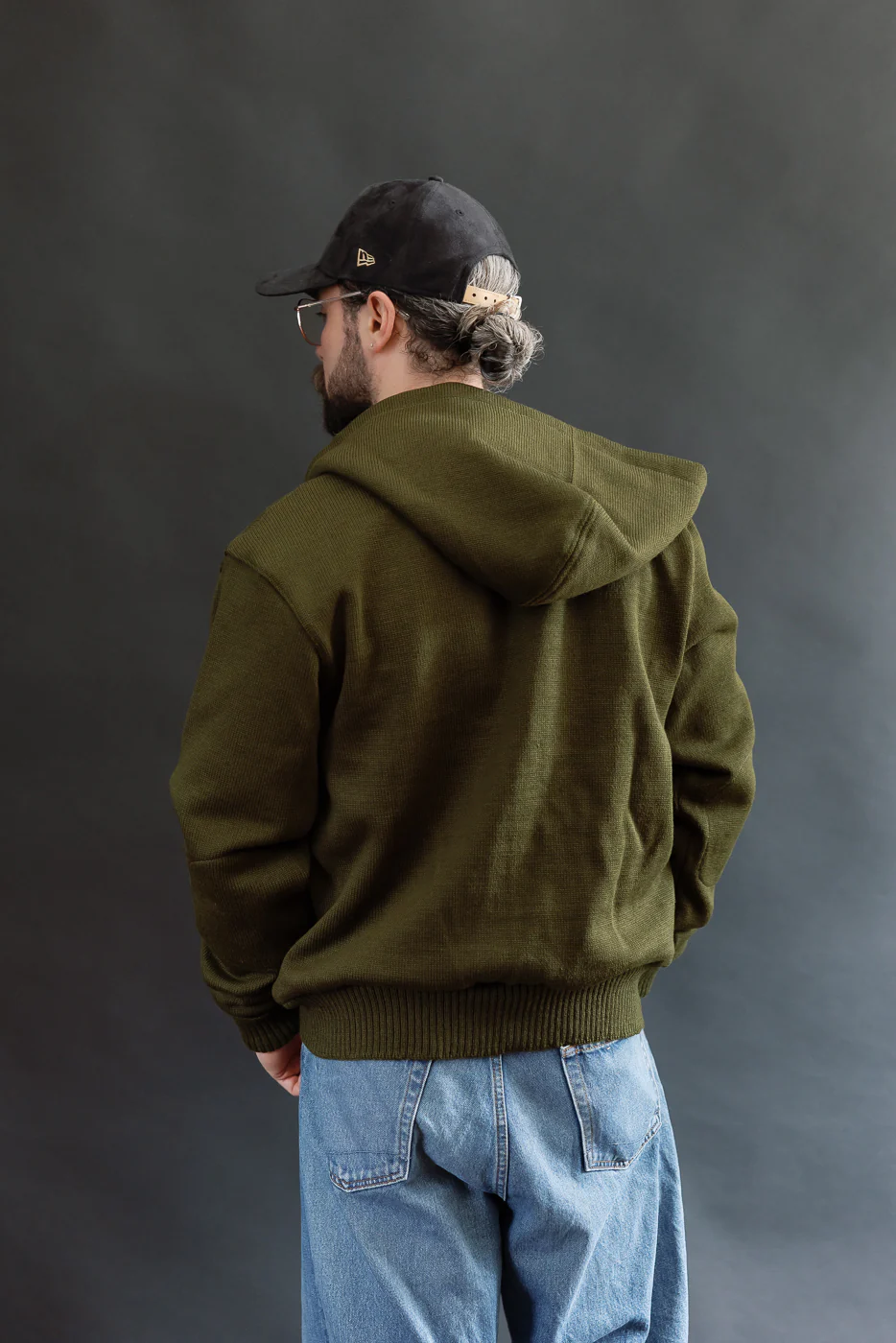 Dant Exclusive Full Zip Moto Hoodie - Loden - Image 13