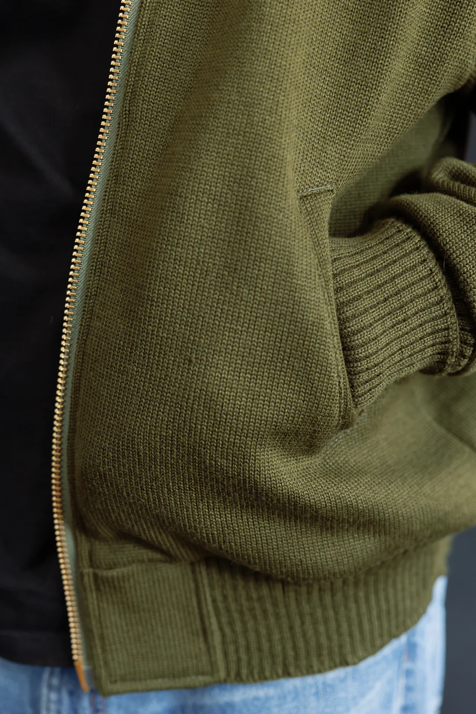 Dant Exclusive Full Zip Moto Hoodie - Loden - Image 24