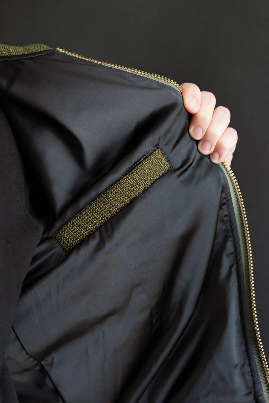 Dant Exclusive Full Zip Moto Hoodie - Loden - Image 25