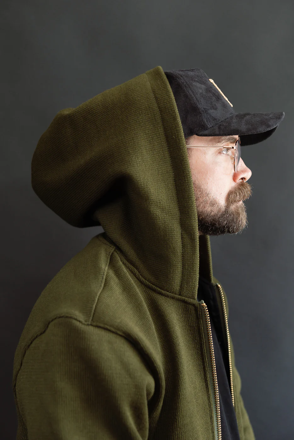 Dant Exclusive Full Zip Moto Hoodie - Loden - Image 28