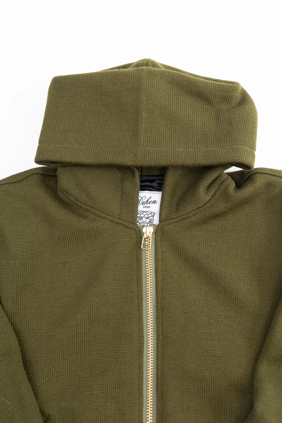 Dant Exclusive Full Zip Moto Hoodie - Loden - Image 3