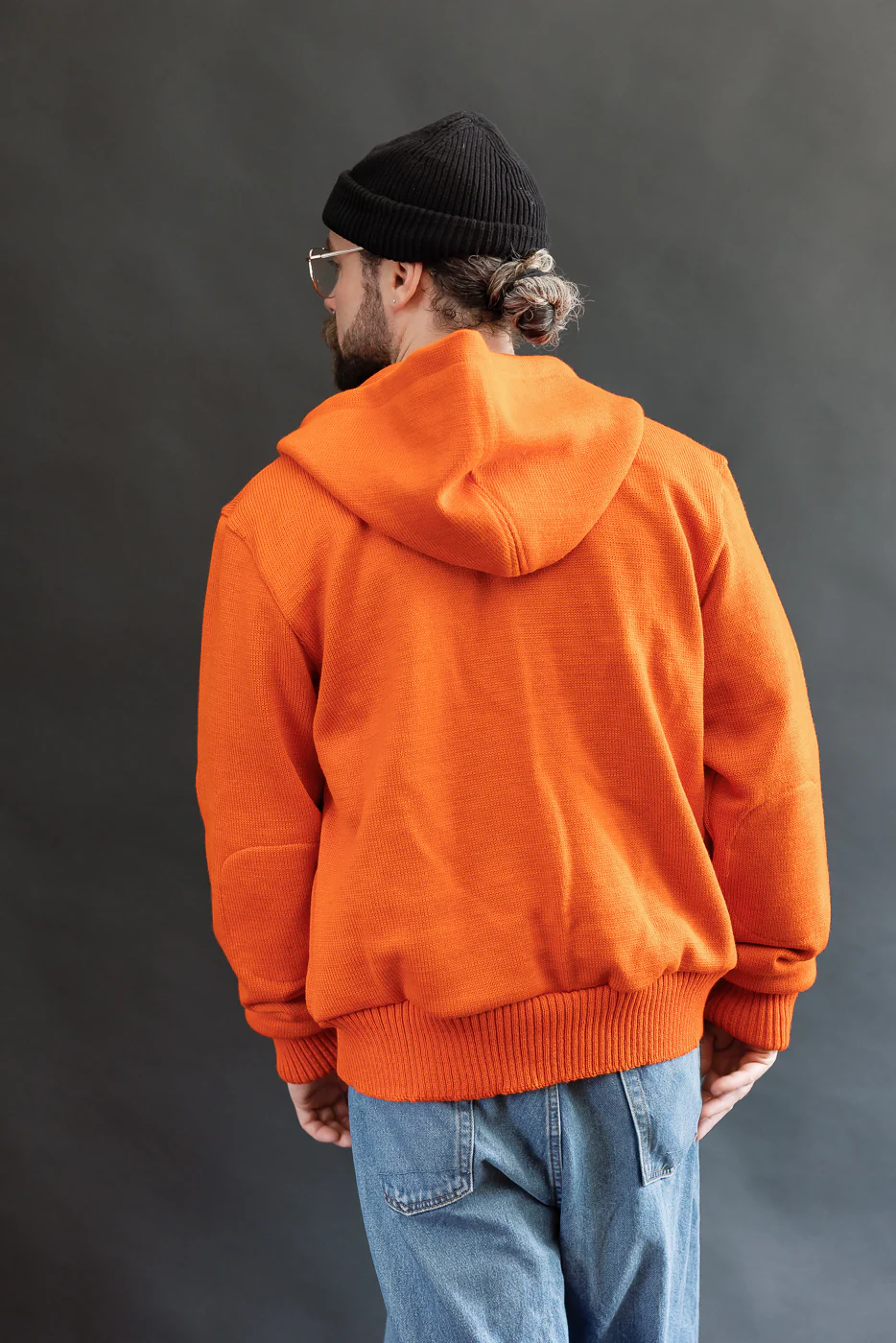 Dant Exclusive Full Zip Moto Hoodie - Safety Orange - Image 13