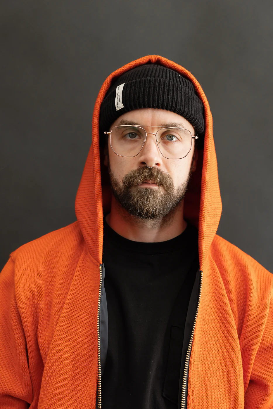 Dant Exclusive Full Zip Moto Hoodie - Safety Orange - Image 20