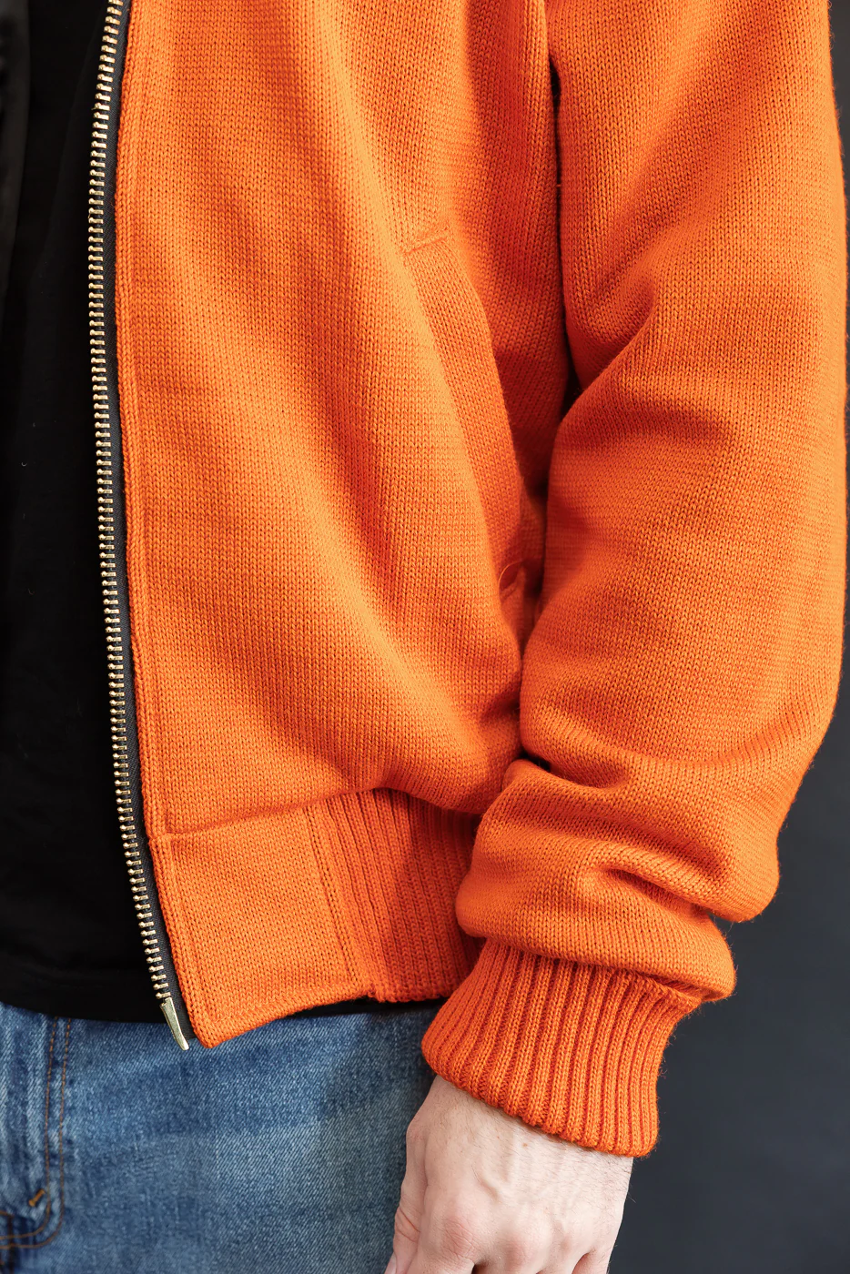 Dant Exclusive Full Zip Moto Hoodie - Safety Orange - Image 22