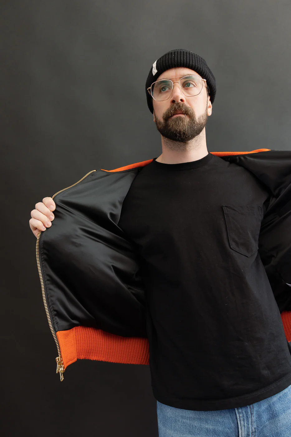Dant Exclusive Full Zip Moto Hoodie - Safety Orange - Image 28