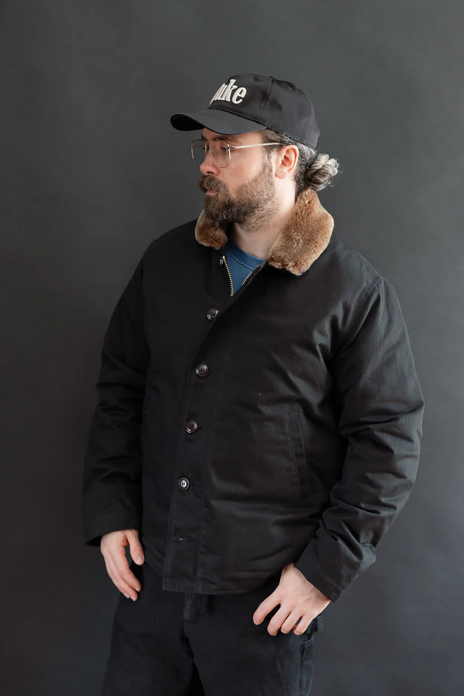 Dant Exclusive N-1 Dry Wax Deck Jacket - Black HB, Kodiak - Image 25