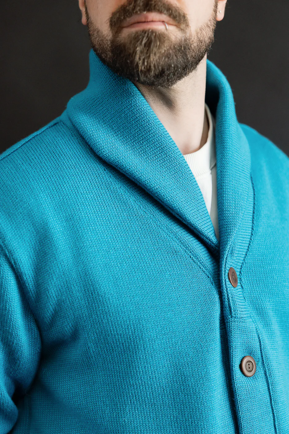 Dant Exclusive Shawl Sweater Coat - Aqua - Image 20