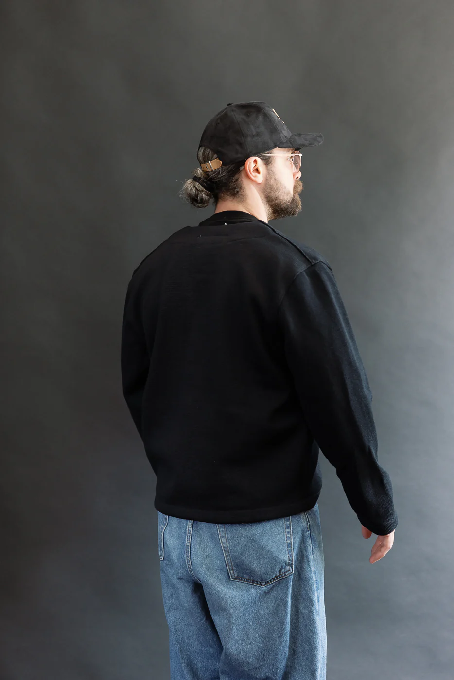 Dant Exclusive Slouchy Cardigan - Black - Image 11