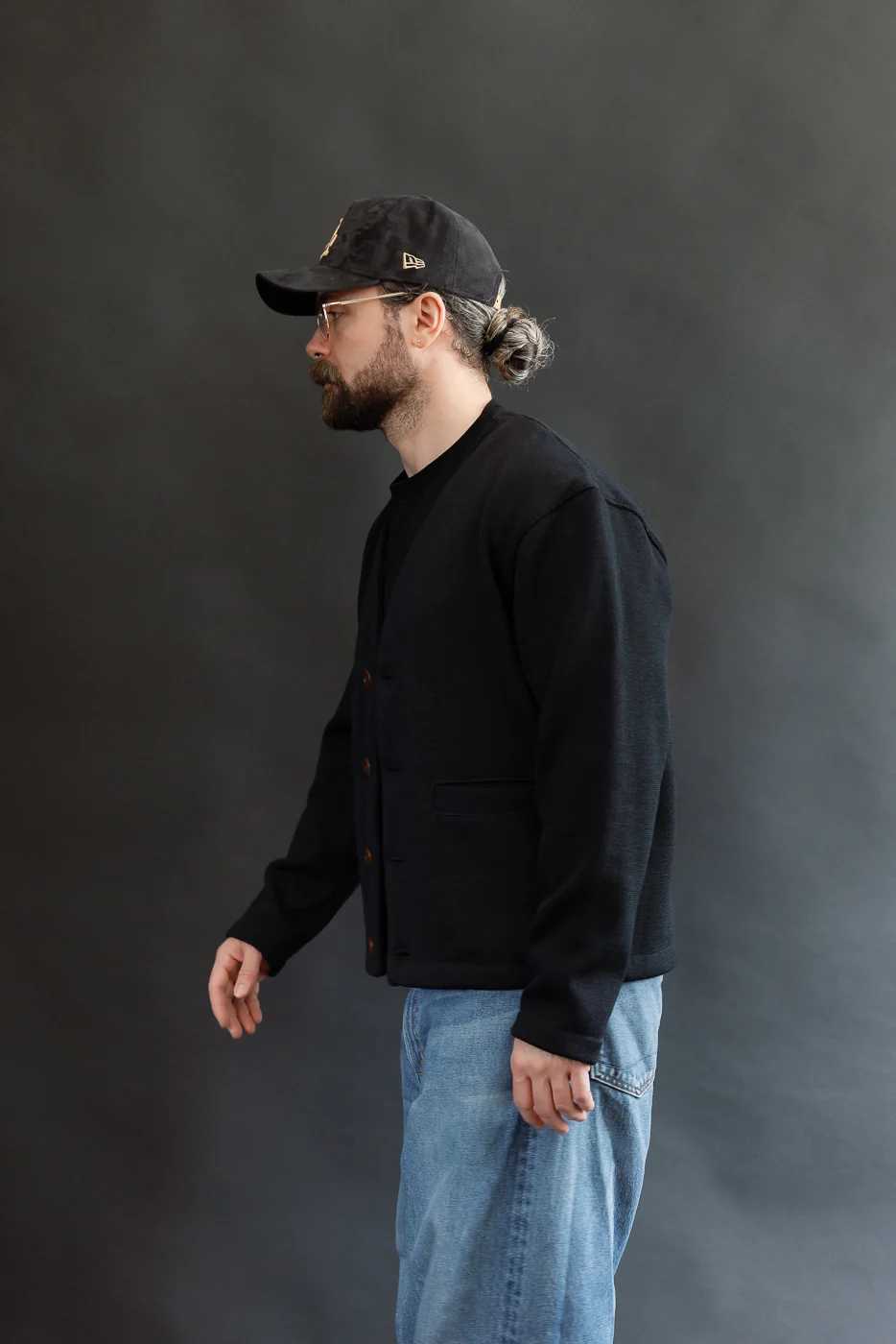 Dant Exclusive Slouchy Cardigan - Black - Image 13