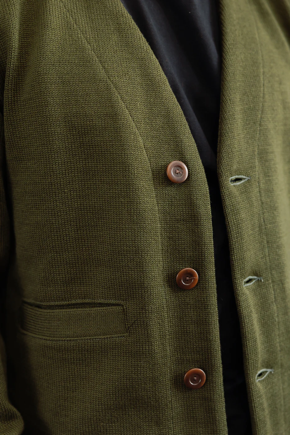 Dant Exclusive Slouchy Cardigan - Loden - Image 19
