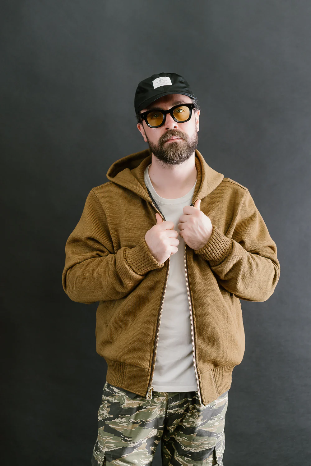 Dant x Dehen - Full Zip Moto Hoodie - Goldmine - Image 10