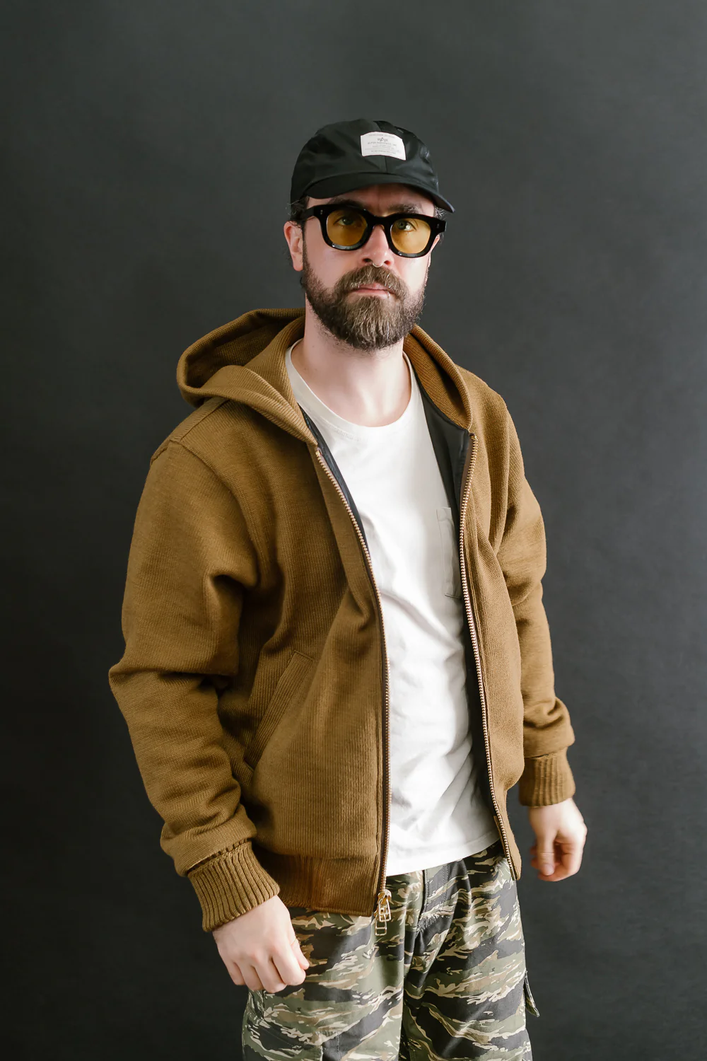 Dant x Dehen - Full Zip Moto Hoodie - Goldmine - Image 11